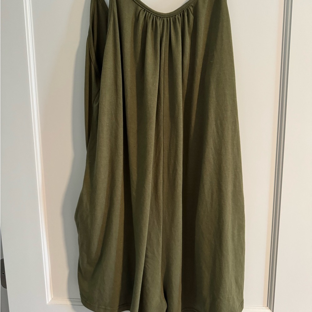 Olive Green Women's Romper